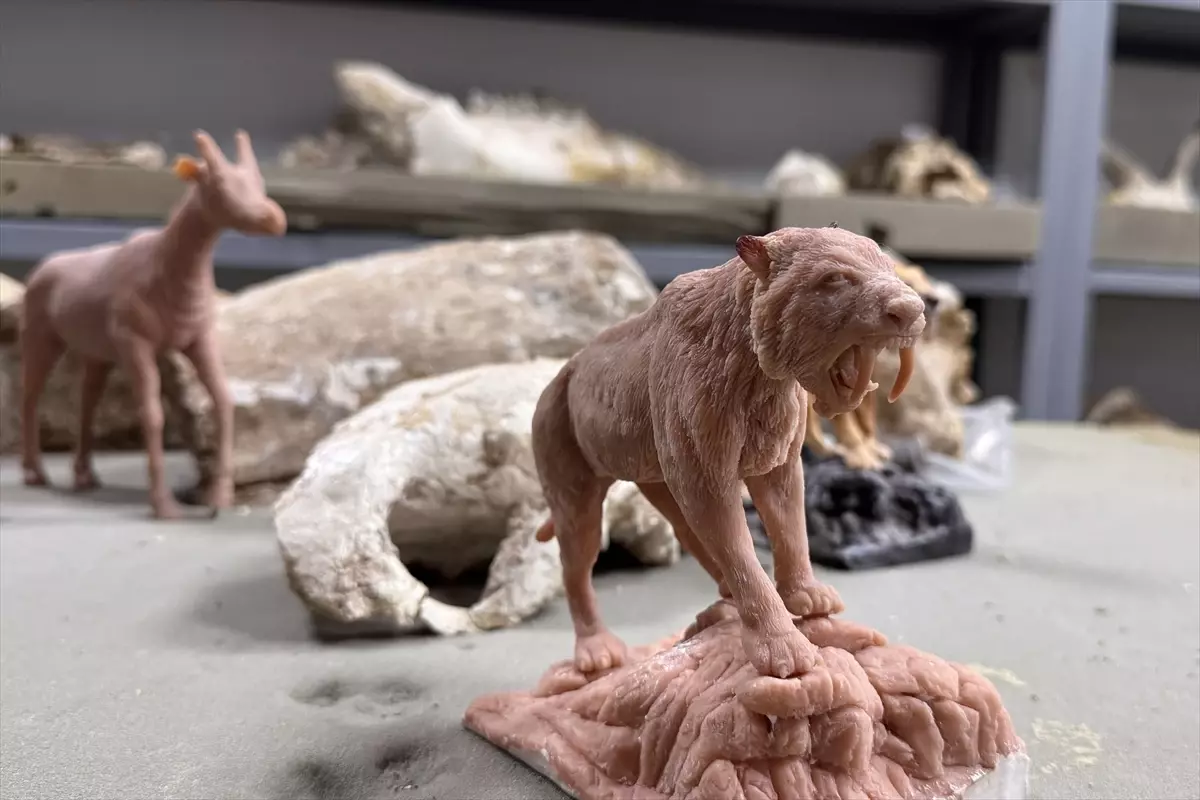 Kayseri’deki 7,7 Milyon Yıllık Fosil Hayvanlar Polimer Kil ile Minyatür Şekline Dönüştürüldü