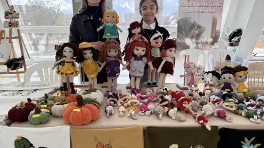 Kadın El İşleri Atölyesi sergi alanı