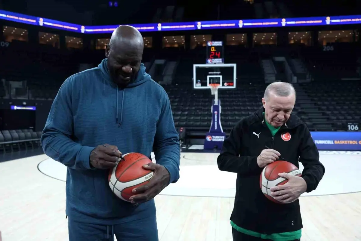 Erdoğan ve Shaquille O'Neal İstanbul’da Buluştu