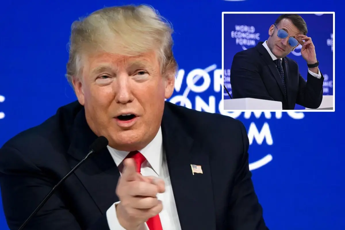 Macron'un Güneş Gözlüğü Davos'ta Trump'ın Esprilerine Neden Oldu