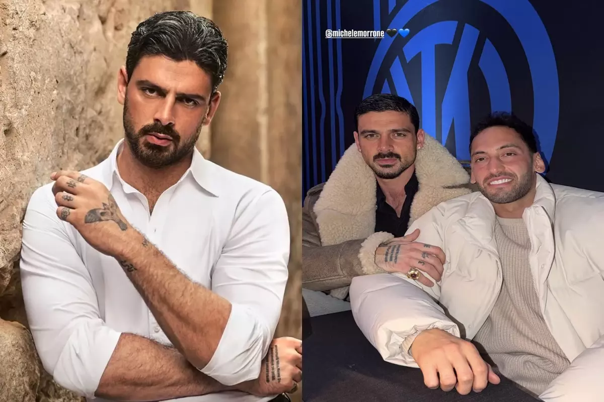 Hakan Çalhanoğlu ve Michele Morrone İtalya’da Buluştu: Spor ve Sinema Bir Arada