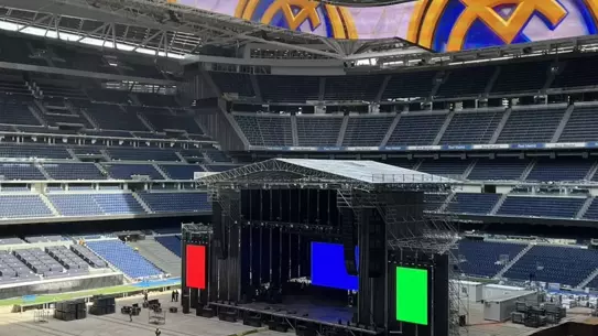 Real Madrid konserinden bir kare