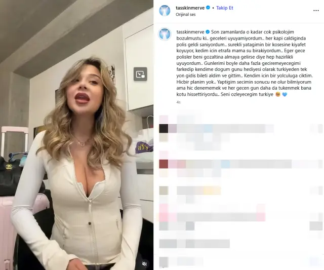 Merve Taşkın'ın kaçışa hazırlanışı