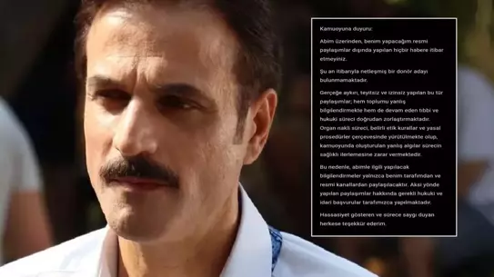 Umut Özkan, Ufuk Özkan'ın 'Donör Bulundu' Söylentilerini Resmen Yalanladı