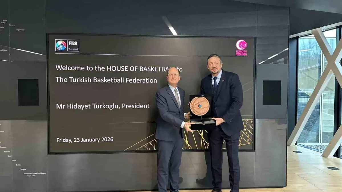 TBF Başkanı Türkoğlu, FIBA Genel Sekreteri Zagklis ile Stratejik Görüşme Gerçekleştirdi