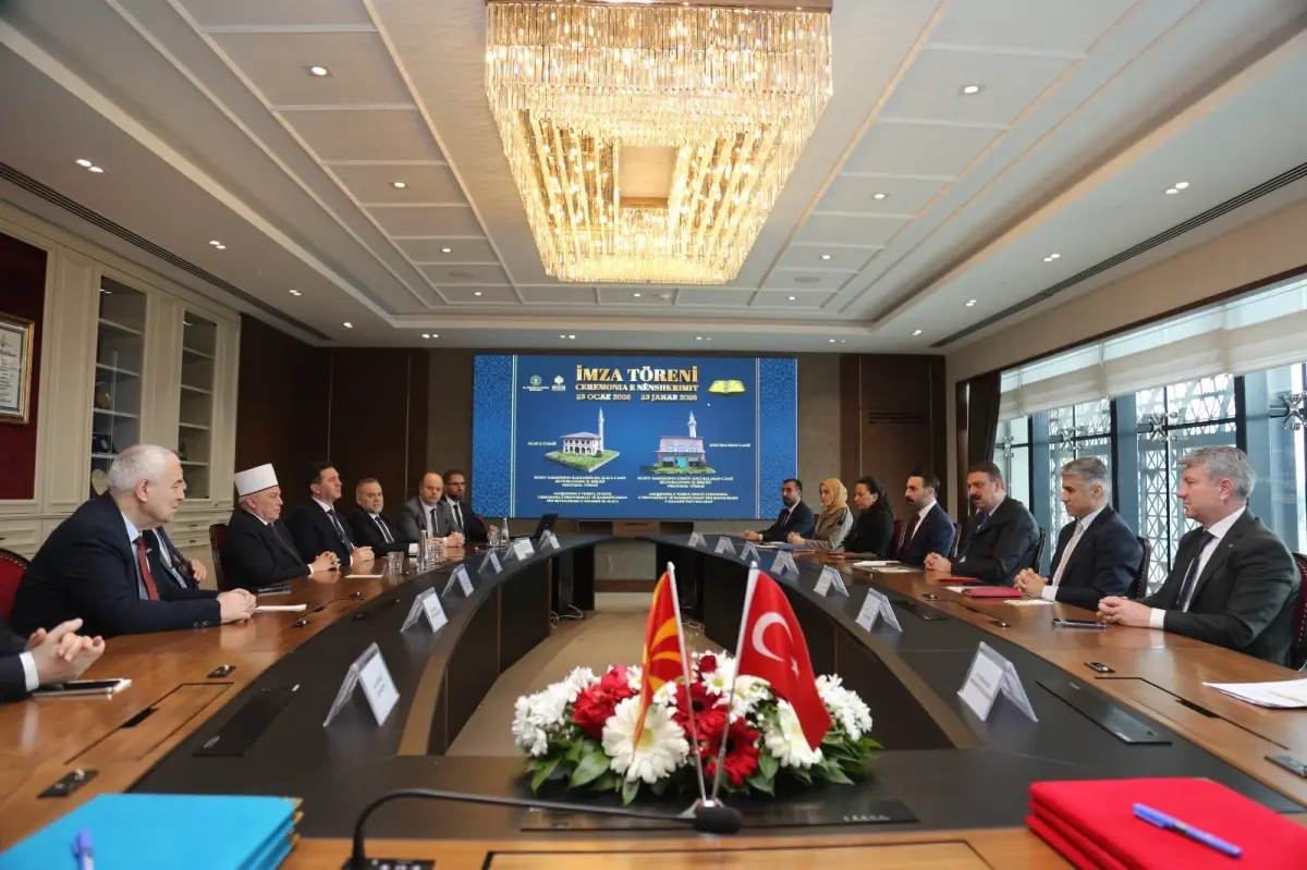 Kuzey Makedonya’da Osmanlı Dönemi Camileri İçin Restorasyon Anlaşması İmzalandı