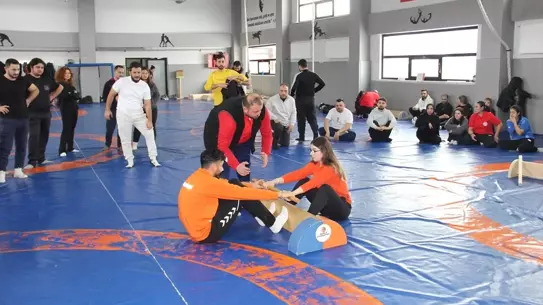 Mas Güreşi 1. Kademe Antrenörlük kursu etkinliği Kayseri