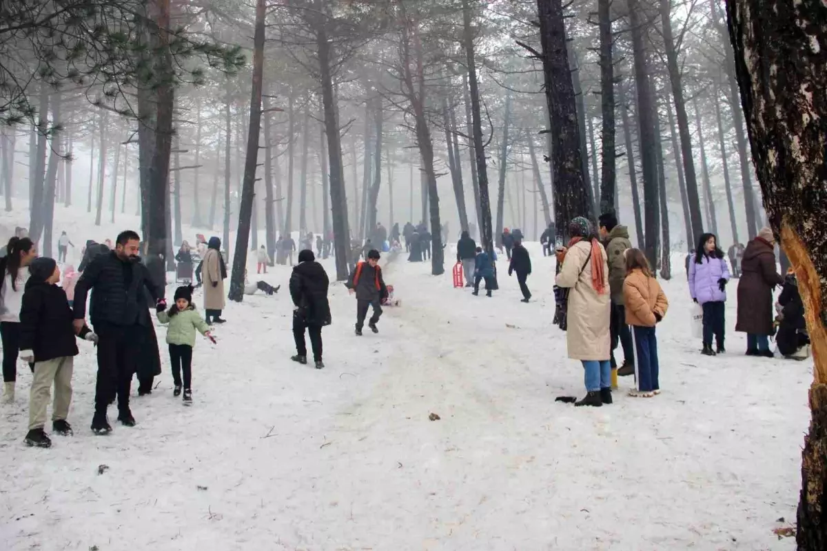 Çorum Çatak Tabiat Parkı'nda Buz ve Kar Coşkusu: Binlerce Katılımcı Festivale Akın Etti