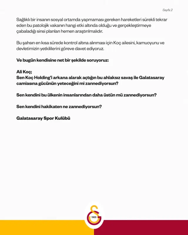 Galatasaray açıklama ek görsel 2