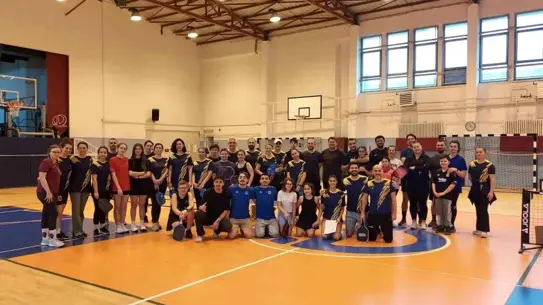 Pickleball maçından bir an