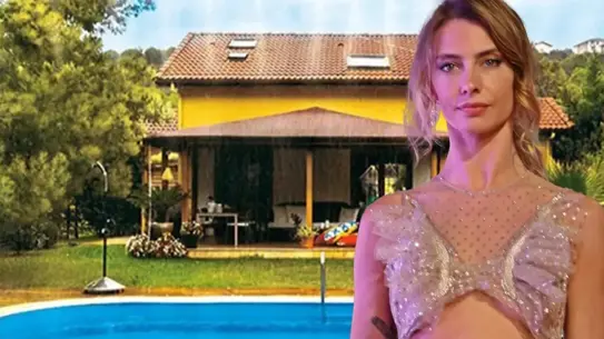 Tuba Ünsal Bali villasının iç mekan görüntüsü