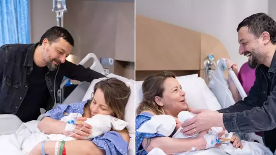 Mehmet Erdem ve Vildan Atasever’in Mutlu Anları: İlk Çocukları Ali Kemal’i Kucakladılar