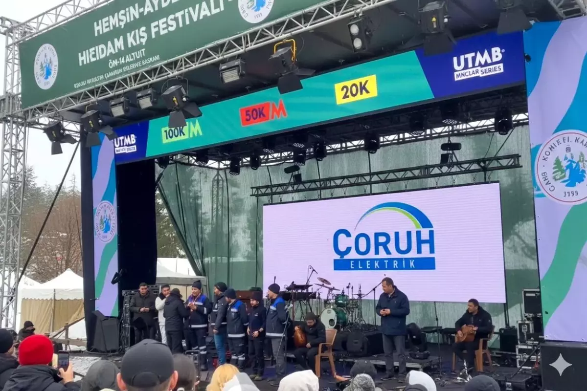 Çoruh EDAŞ, Rize ve Trabzon Kış Festivallerinde Enerji Güvencesi Sağladı