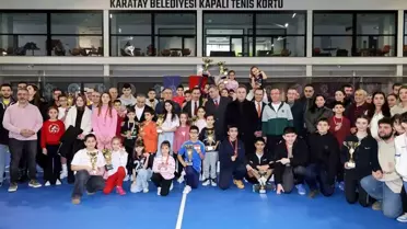 Karatay tenis turnuvası final maçı