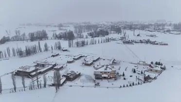 Karlı günlerde müzenin iç mekanından bir kare