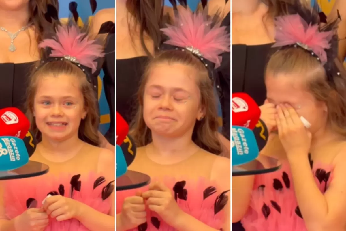 Damla Çolak galada duygusal an