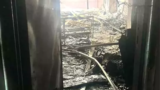 Yangın sonrası evin içi