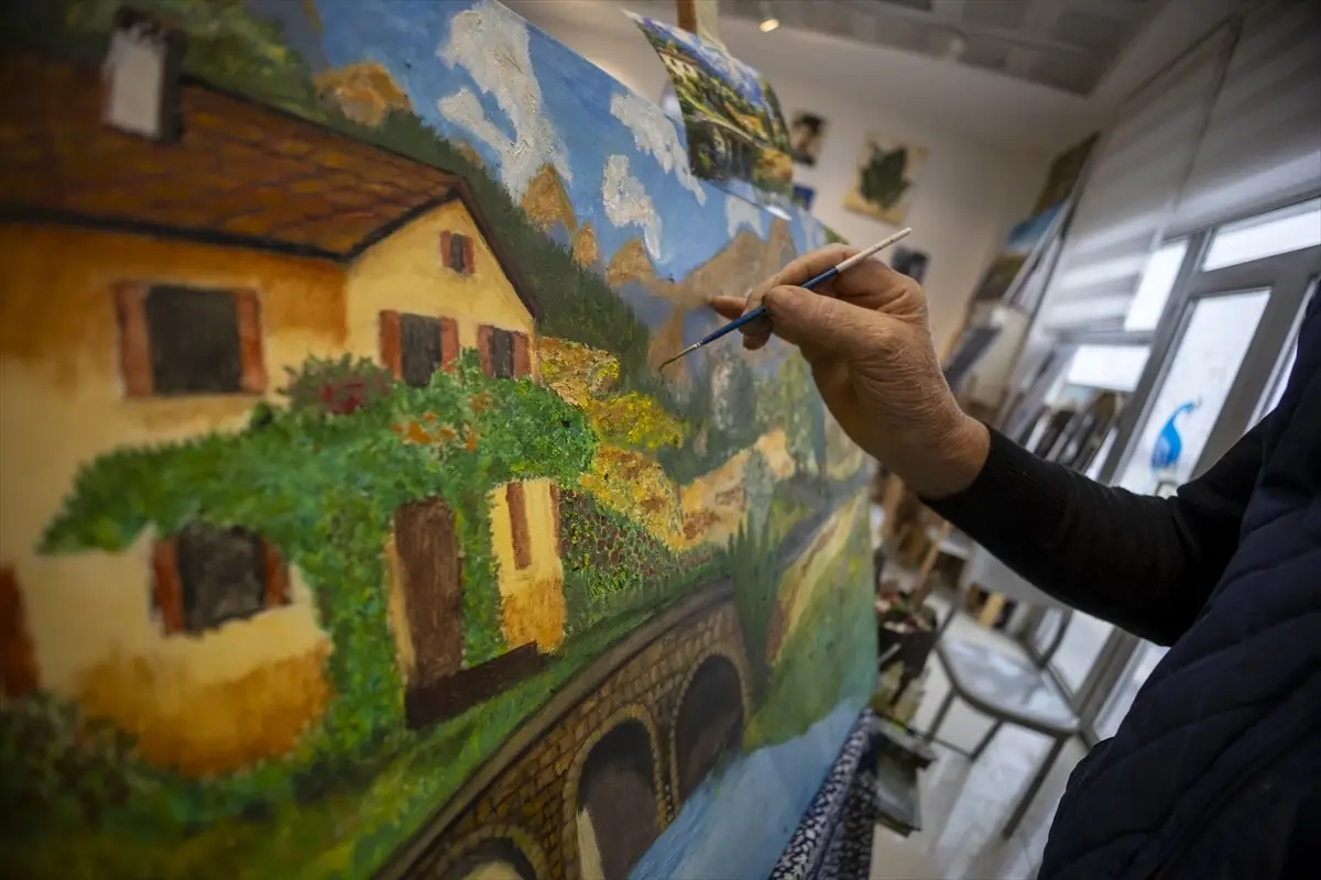 72 Yaşındaki Mehmet Bozkurt’tan Sanata Dönüş: Beyin Rahatsızlığını Resimle Yeniden Keşfetti