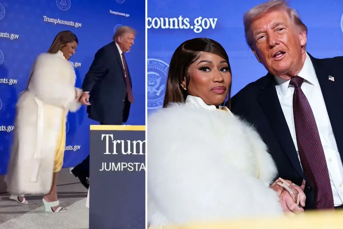 Trump ve Nicki Minaj Washington’da El Ele: Etkinlikte Sahnede Buluşma