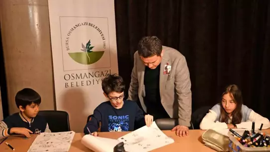 Başkan Aydın, Çocukların Hayal Gücünü Çizim Atölyesinde Canlandırdı