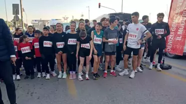 Atatürk Yol Koşusu yarışından bir an