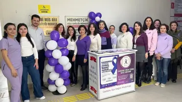 Etkinlikte sunulan sağlık tarama standı