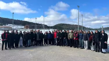 Gençlik Kış Kulübü doğa yürüyüşü anı