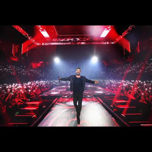 Konser kalabalığından bir kare