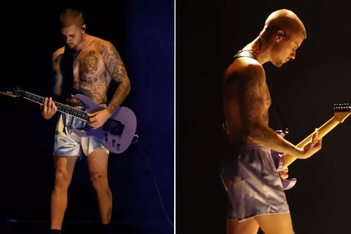 Justin Bieber, Grammy 2026 Sahnesinde Sadece Şort ve Çorapla Göründü