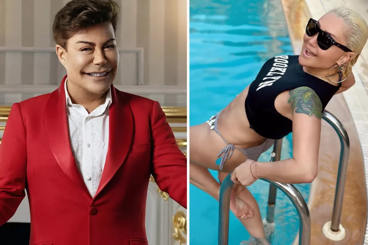 Yonca Evcimik transparan elbise ile