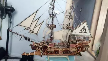 Geri dönüşüm malzemeleriyle yapılan sanat eseri