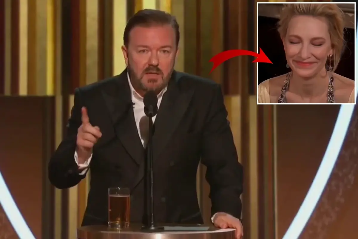 Ricky Gervais Golden Globe sahnesinde
