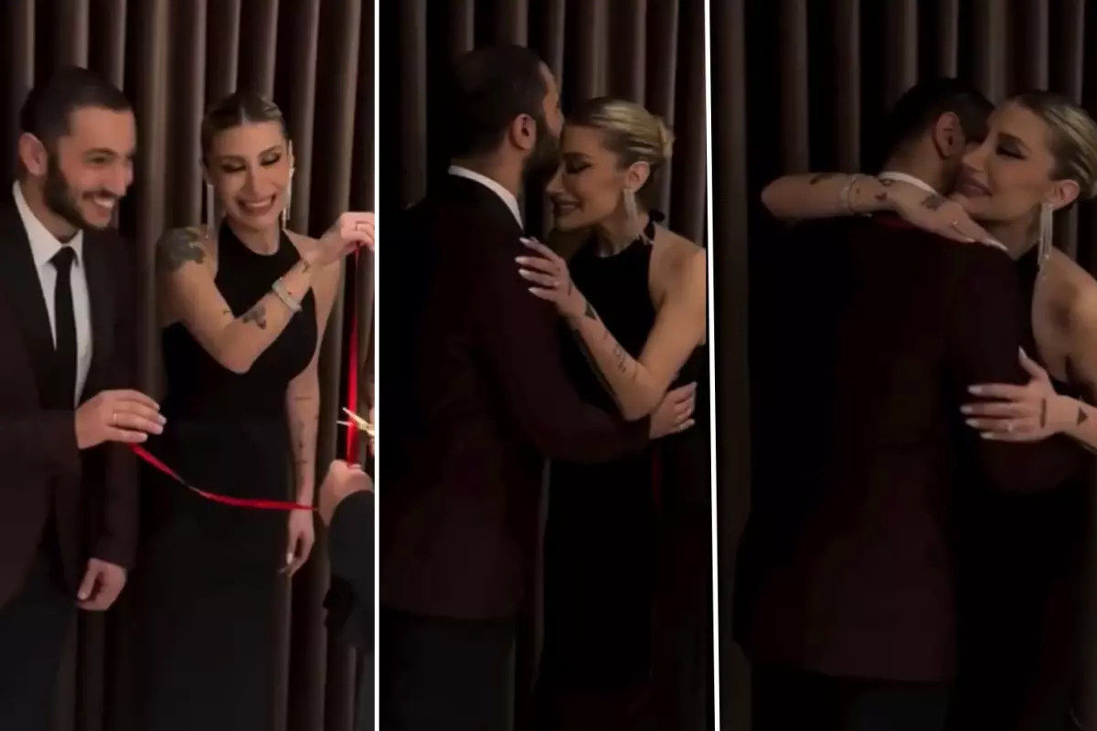 İrem Derici ve Melih Kunukçu’nun Sade Nişan Töreni Görsel Detaylarla