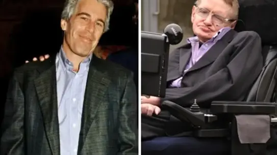 Stephen Hawking'in Epstein dosyasındaki belgelere ait bir örnek