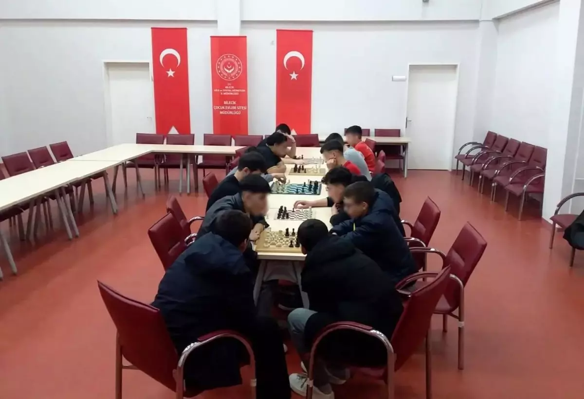 Bilecik’te Koruma Altındaki Çocuklar İçin Satranç Turnuvası Başladı