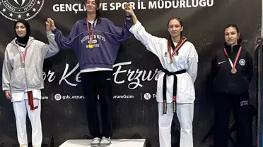 Oltulu Taekwondocular İl Birinciliğinde Altıncı Dereceleri Aldı