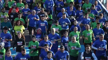 Trabzon Yarı Maratonu yarış anı