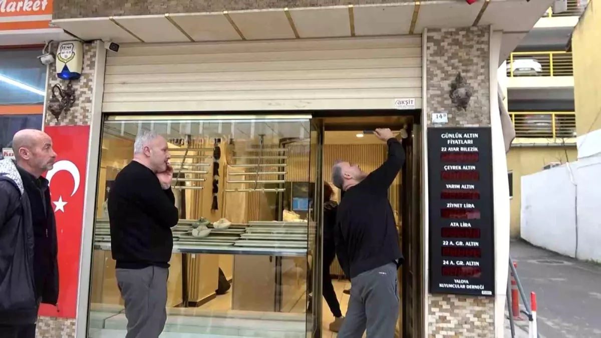 Yalova’da 90 Saniyede 1,5 Kilo Altın Çalınan Hızlı Soygun