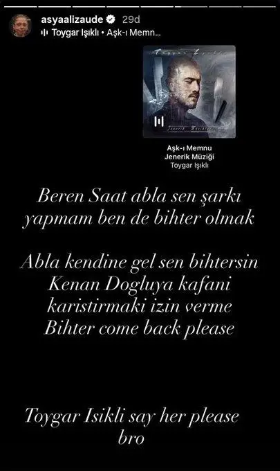 Beren Saat'in şarkı klibi sahnesi