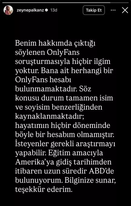 Zeynep Alkan medya açıklaması