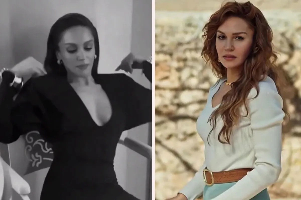 Sahra Şaş dekolte çekimi kapak fotoğrafı