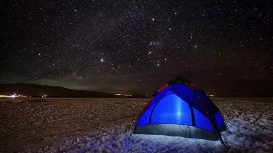 Ardahan’da Buzlu Gölün Üzerinde Kış Kampı Deneyimi